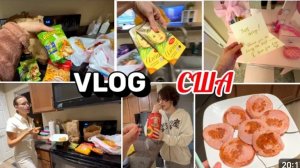 США Влог Она снова приехала с едой !Большая Распаковка русских продуктов