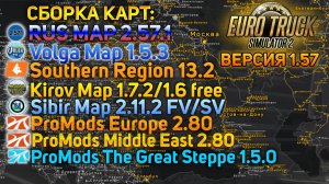 КАК УСТАНОВИТЬ СБОРКУ ЛУЧШИХ КАРТ В ETS 2 1.57