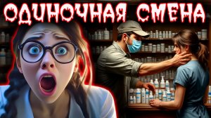 Одиночная смена в Аптеке | Тру крайм истории.