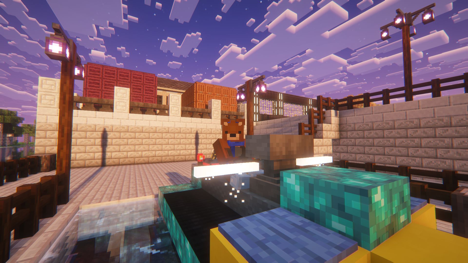 Minecraft мод FreshCraft. Проект строительства города #11. (Порт. часть 4)