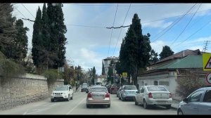 Ялта. Площадь Маршака. По Кирова, К.Маркса, Московская до Рузвельта ул. 27.12.25. Крым. Crimea.Yalta