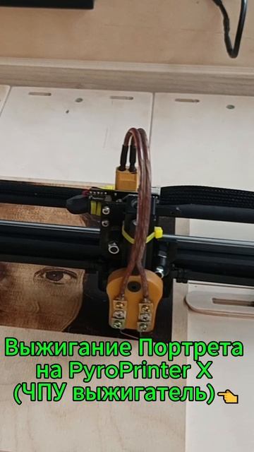 Выжигание Портрета на PyroPrinter X (ЧПУ выжигатель)👈 смотреть онлайн