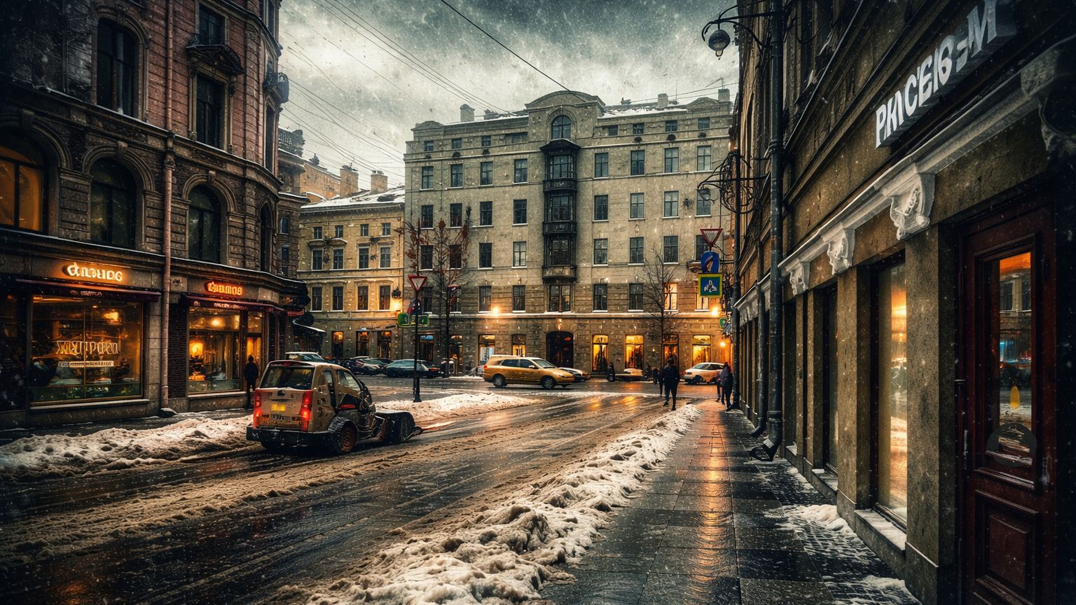 Прогулка по Санкт-Петербургу зимой смотреть онлайн