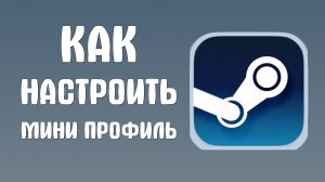 Как настроить мини профиль в стим