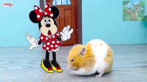 Синий друг-пират входит в комнату, и счастливый дом маленького хомячка оказывается под угрозой разру