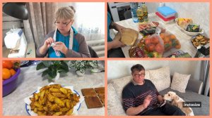 Сшила фартук. Машину завели и по МАГАЗИНАМ 😅 МУЖ удивил 😘