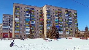 Магнитогорск, заснеженные улицы Орджоникидзевского района правобережья (17.03.2022)