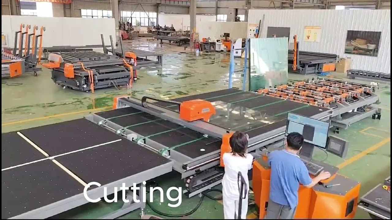 Automatic Glass Cutting Line glasscutting glasscuttingmachine glasscuttingtools glasscutter