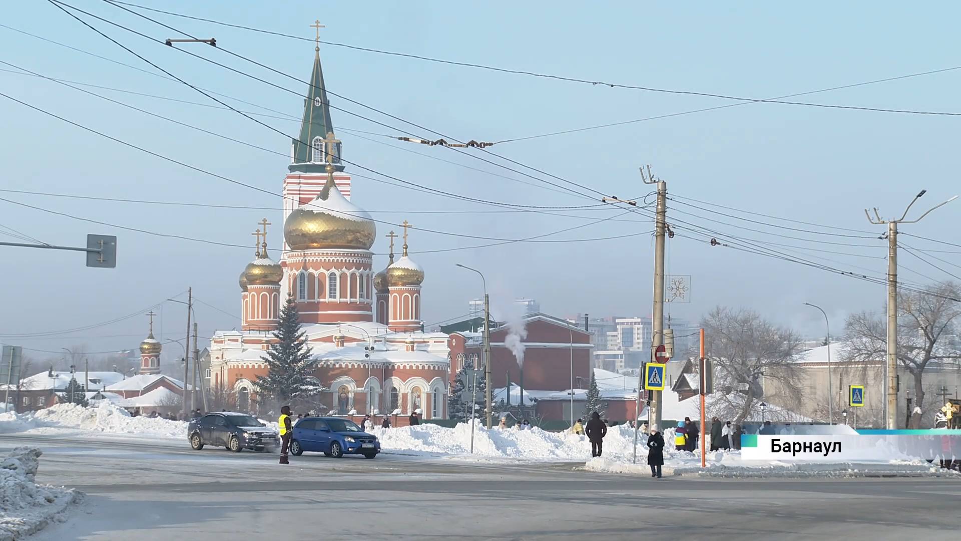 Православные жители Алтайского края отмечают сегодня Крещение Господне смотреть онлайн