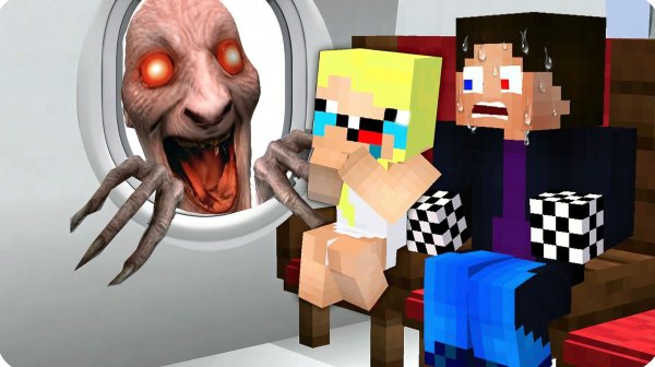 🥵 ЭТО МОЙ САМЫЙ УЖАСНЫЙ ПОЛЕТ на САМОЛЕТЕ в МАЙНКРАФТ! НУБИК