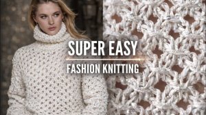 🔥 ВЯЖЕТСЯ С ЗАКРЫТЫМИ ГЛАЗАМИ! Ажур из 2 рядов!