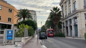 Франция 🇫🇷[4К] Ницца-Лазурный берег, красивый город, пешие прогулки по городу.