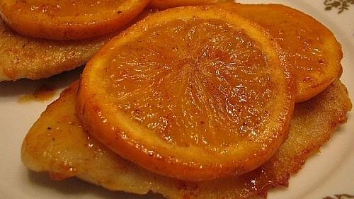 Рыба под апельсиновым соусом