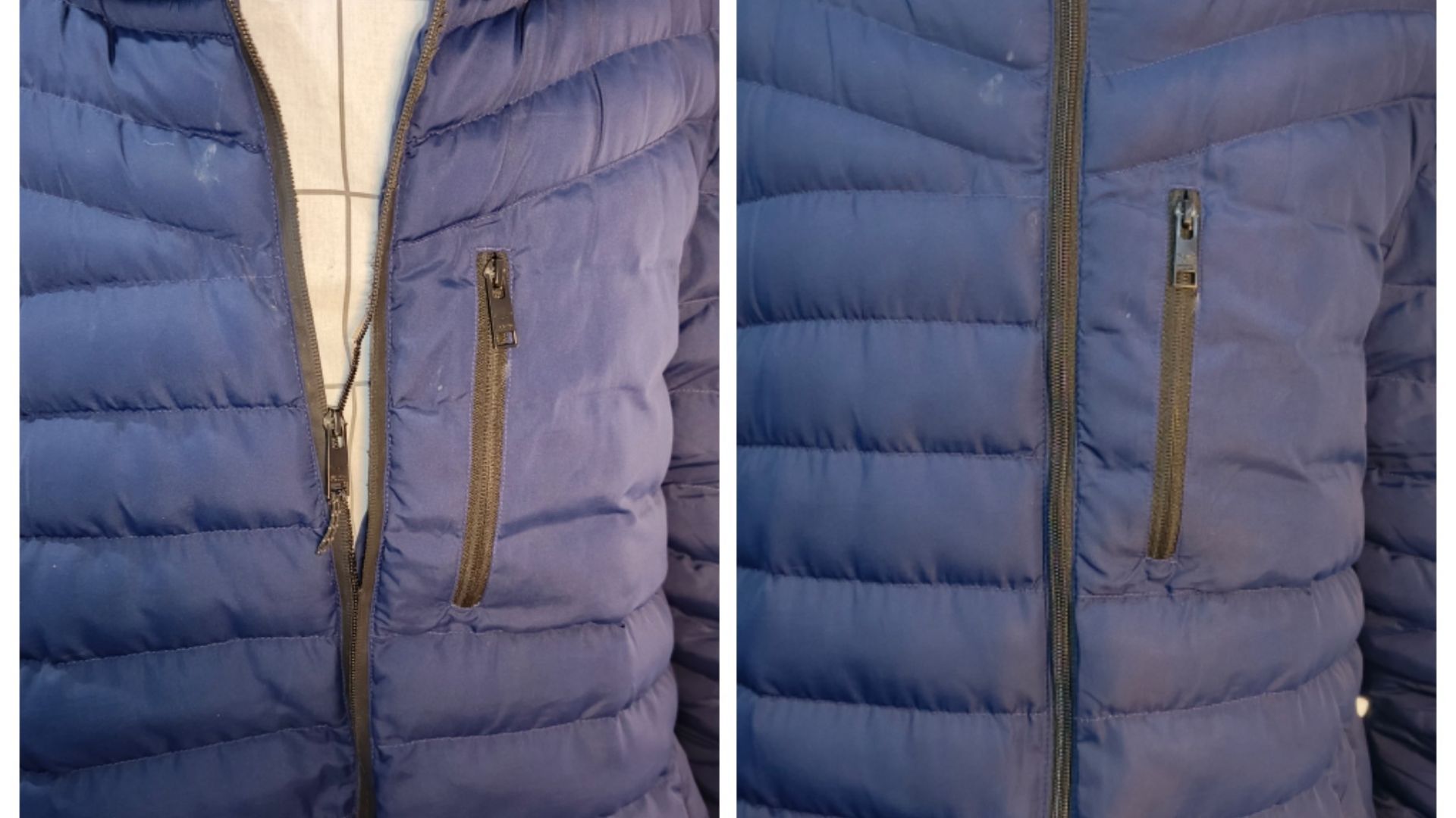 Замена молнии на куртке