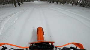 PROMAX MX280, месит снег, после циклона Френсис.