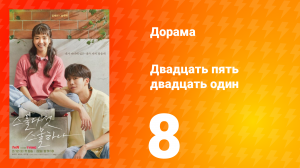 Двадцать пять двадцать один 1 сезон 8 серия