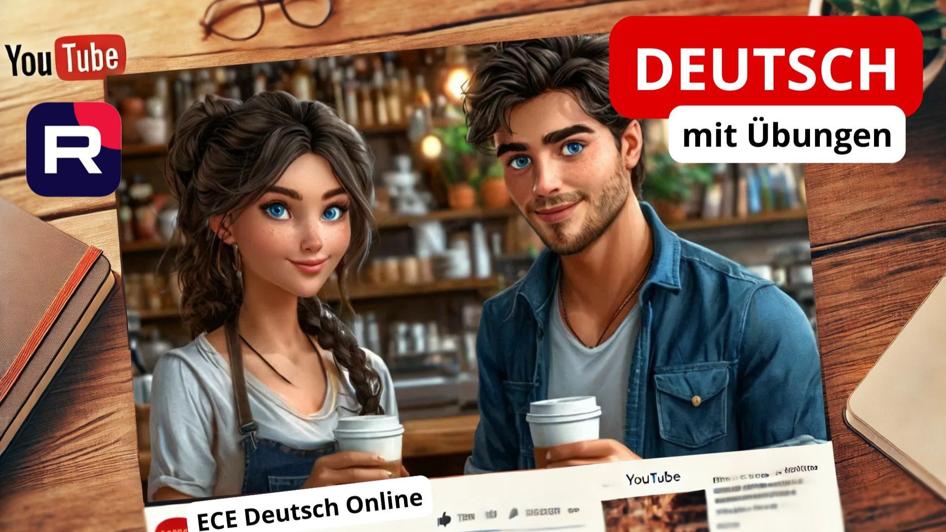 Учить немецкий: Liebesgeschichte für A1‑A2 | Valentinstag смотреть онлайн