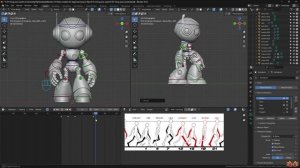 Урок 22. Анимация. Создание цикла ходьбы в Blender 4.5