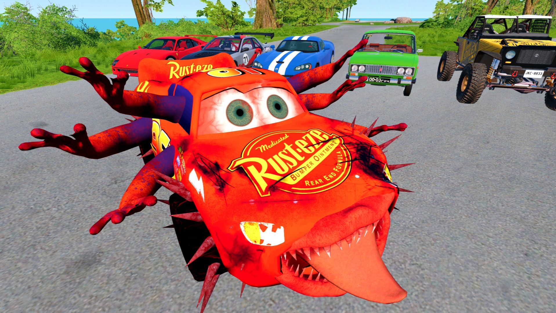 МУЛЬТИКИ ПРО МАШИНКИ МАКВИН: кувырки, полёты и громкие «БУМ»! смотреть онлайн