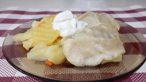 На обед МАНТЫ на Картофельной подушке.
