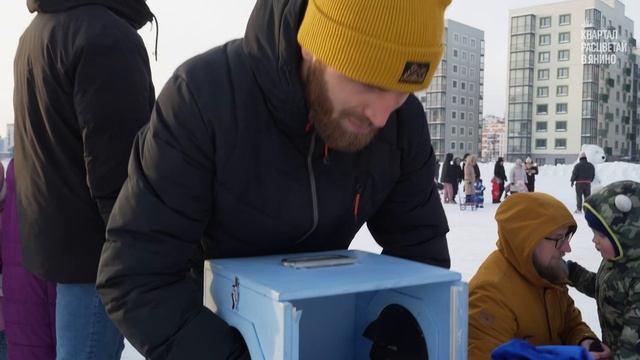 Зимний праздник в квартале 