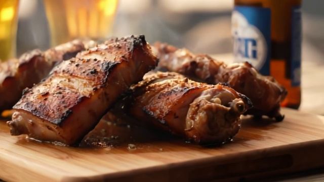 СВИНЫЕ РЕБРЫШКИ ГРИЛЬ. Рецепт внутри! С Вас подписка, лайки и комменты! смотреть онлайн