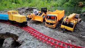 Мультик про машинки. Экскаватор, Самосвал и Автокран. МанкиМульт