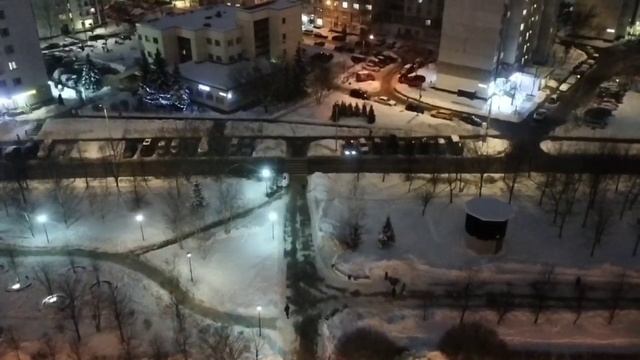 Красивый Крещенский закат с 15-го этажа,чудо природы..🤩 смотреть онлайн