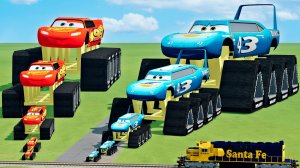 Тачки на странных колесах! Молния Маквин и его друзья против паровозика!