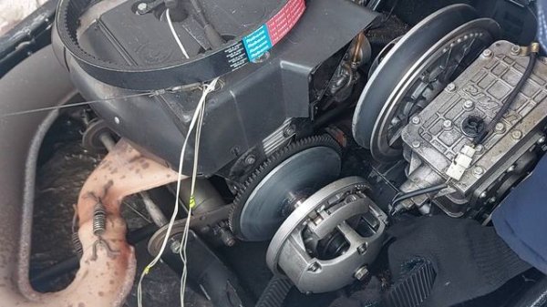 Замена ремня снегоход Тайга Варяг 550 v.временный ремонт ремня вариатора.