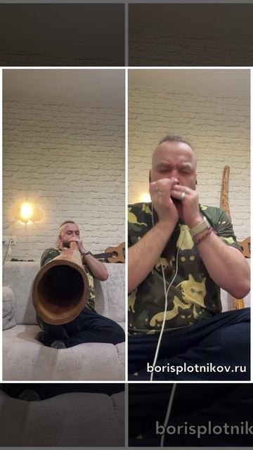 Борис Плотников - блюз на диджериду и губной гармонике смотреть онлайн