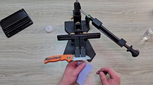 180. Заточка складного ножа, сталь AUS-8, гальваника + ОА