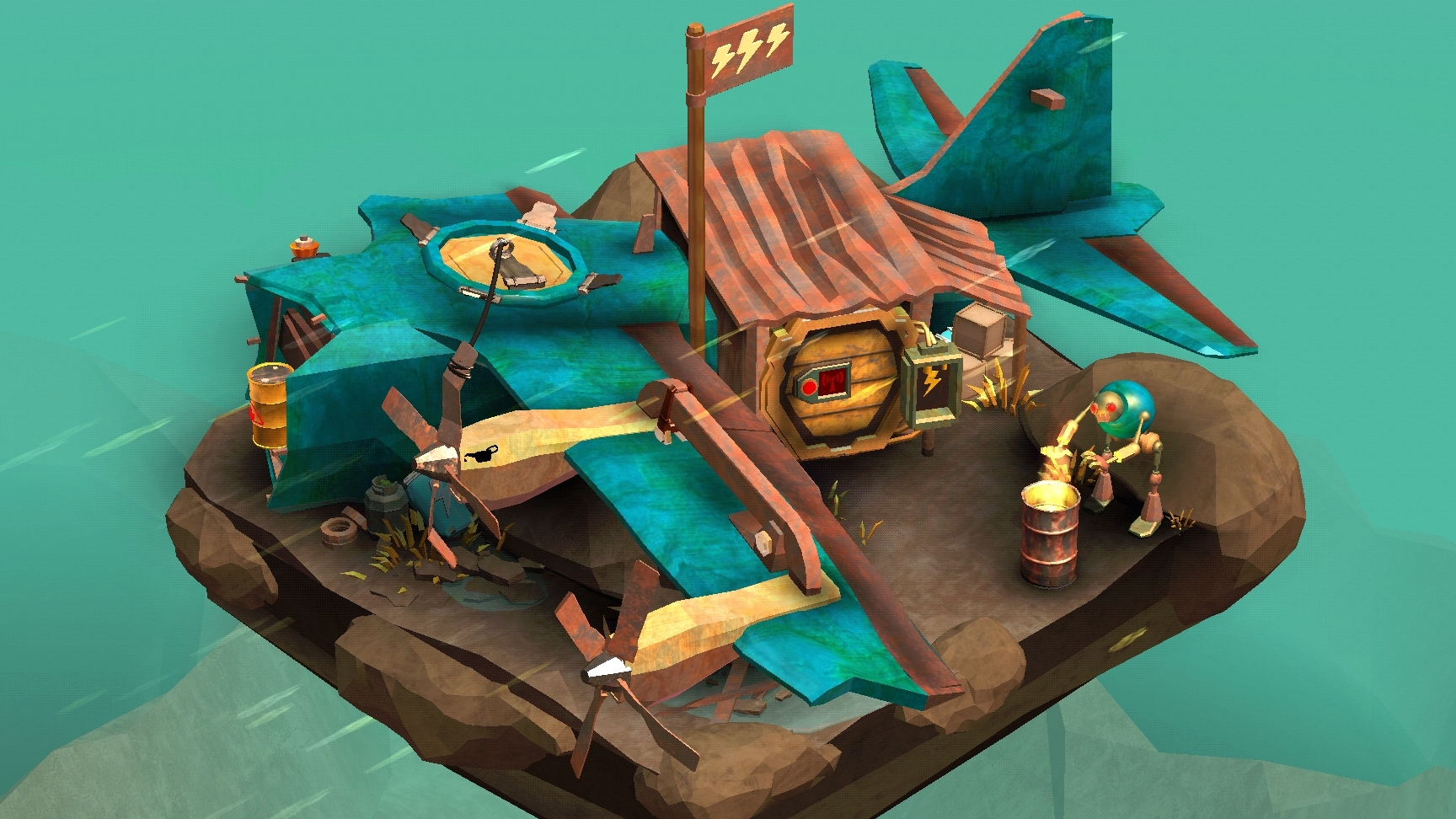 Tiny Robots Recharged | Место для Крушения | Прохождение смотреть онлайн