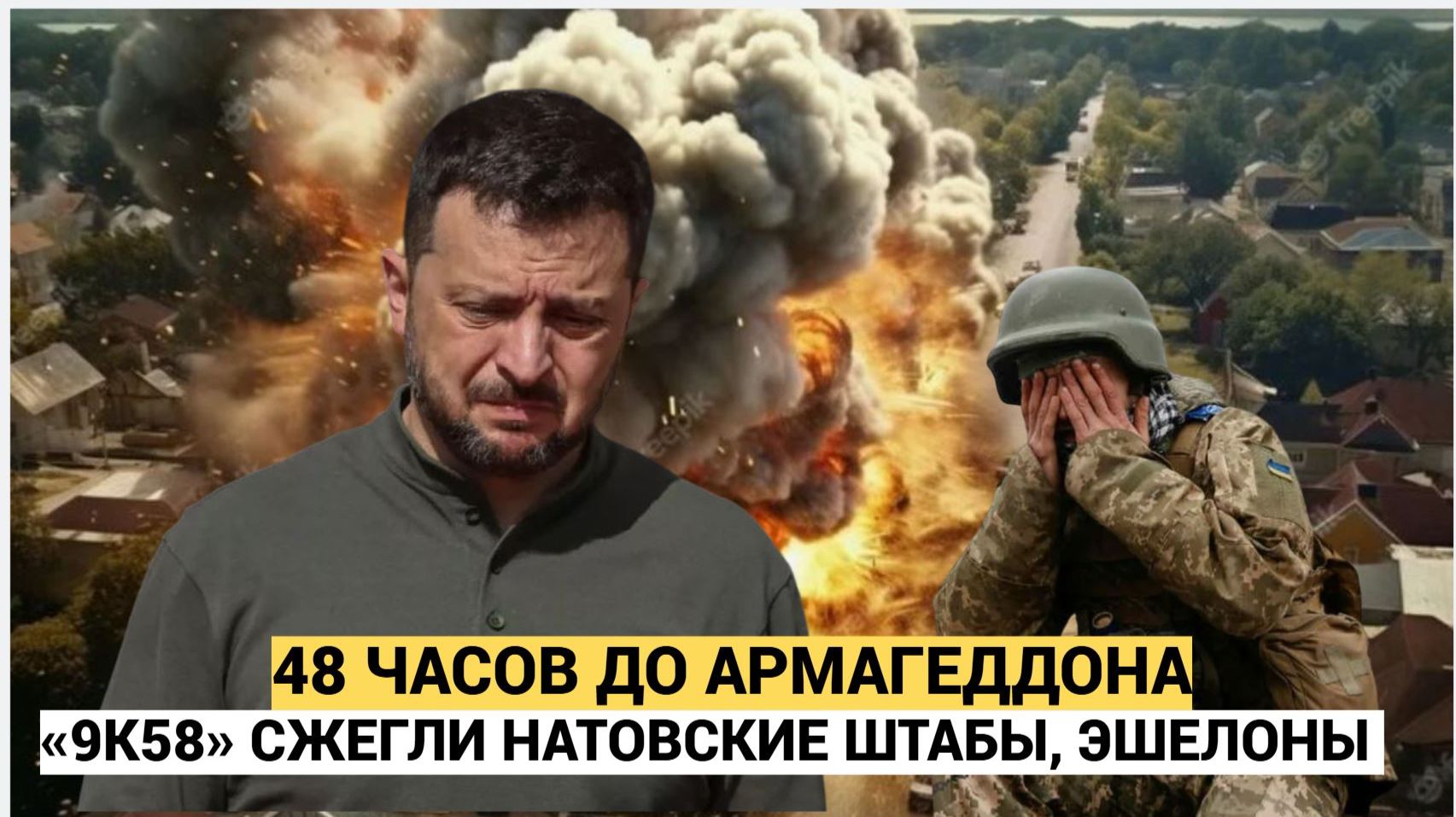 48 ЧАСОВ ДО АРМАГЕДДОНА «9К58» СЖЕГЛИ НАТОВСКИЕ ШТАБЫ, ЭШЕЛОНЫ СКОРЫХ ВЫВОЗЯТ НАЕМНИКОВ смотреть онлайн
