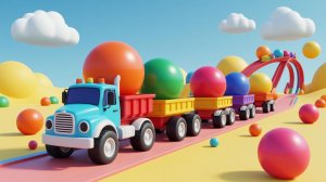 Мультики для детей и малышей. Яркие игрушечные шарики и Разноцветные машинки. Мультики залипалки