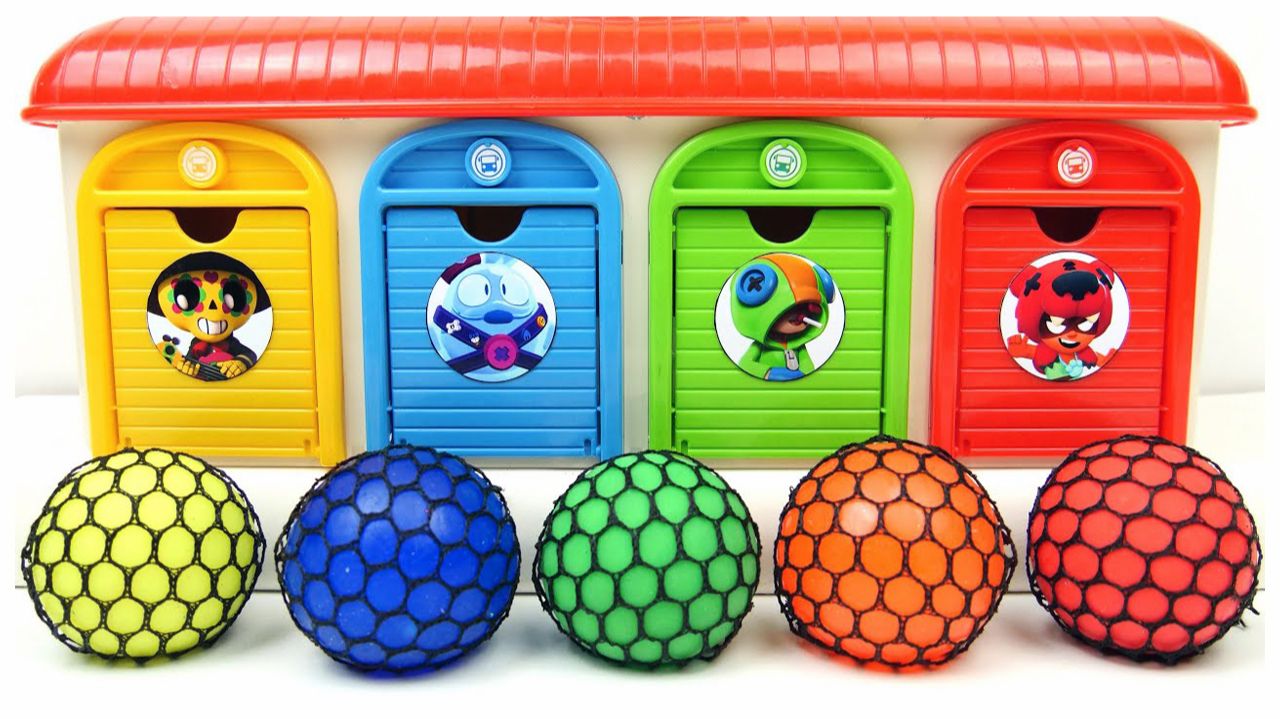 Мультики для детей и малышей. Яркие антистрессики и игрушки у гаража. Мультики залипалки смотреть онлайн