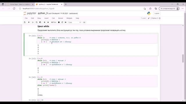 Инструкции в Python смотреть онлайн