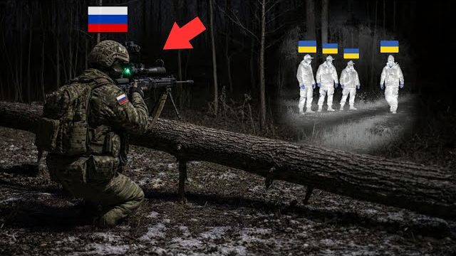 Российский снайпер с прибором ночного видения обнаружил украинских солдат — и тут произошло. смотреть онлайн