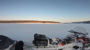 На рыбалку в -35. Река Нижняя Тунгуска.