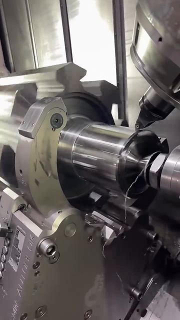 Обработка вала для генератора Shaft machining for generator #cnc #jobshop #fabrication #5axis смотреть онлайн