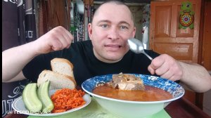 Мукбанг/вкусняшки/Супец Рассольник с говядиной/
