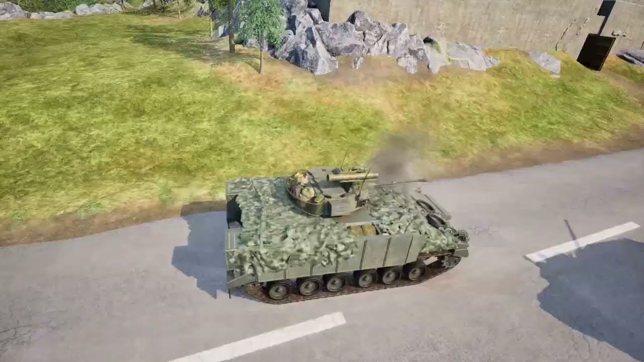 Британские танки пытаются заехать в Нарву в SQUAD 10.1 смотреть онлайн