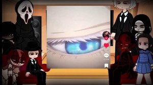 Slashers react to gojo as exorcist