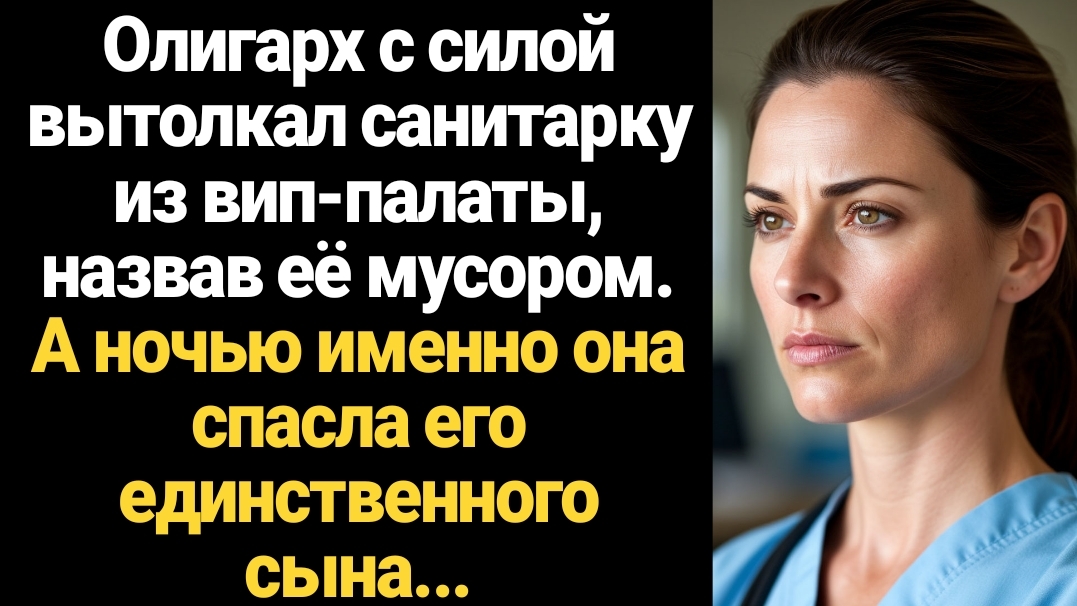 ИСТОРИИ ИЗ ЖИЗНИ/Олигарх силой вытолкал санитарку из вип-палаты, назвав её мусором, а ночью она смотреть онлайн