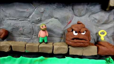 Зеленый слоник Марио 2 (пластилиновая анимация)