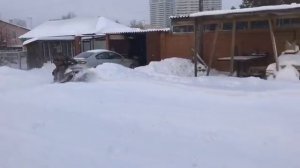 Мини-снегоход по пухляку.