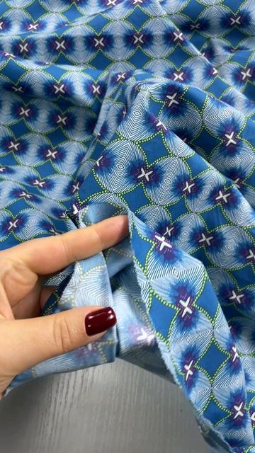 Хлопок рубашечный с абстракным принтом CO-0545 смотреть онлайн