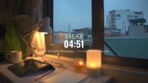 2 часа STUDY WITH ME ｜ Relaxing Lo-Fi ｜ Rain sound🌧️ ｜ Pomodoro 50⧸10 ｜ Sunrise