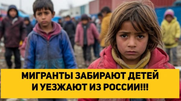 МИГРАНТЫ ЗАБИРАЮТ ДЕТЕЙ И УЕЗЖАЮТ ИЗ РОССИИ!!!