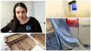 Небольшое ДТП😵 | Привезли часть плитки🚿 | Свечи уже получаются🥰